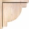 Ekena Millwork Alpine Smooth Corbel w/Backplate, Douglas Fir, 7 1/2"W x 14"D x 14"H COR08X14X14ALP01SDF - alternate 3